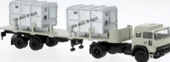 BREKINA 83288 Magirus 310 D16 Rungensattelzug DB Ladegut von Haus zu Haus Containern LKW-Modell 1:87