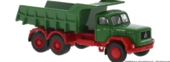 BREKINA 83306 Magirus Jupiter Kipper grün/rot | LKW-Modell 1:87