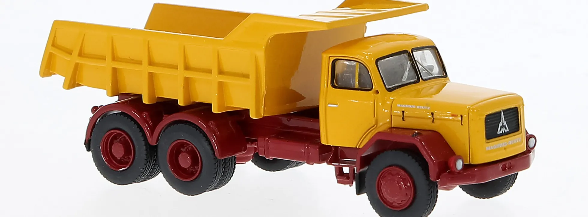 BREKINA 83300 Magirus Jupiter 6x6 KipperLKW 3achsig 1960 gelb LKW-Modell 1:87