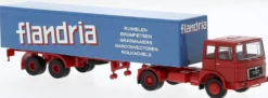 BREKINA 78164 MAN F7 Koffersattelzug Flandria LKW-Modell 1:87