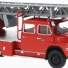 BREKINA 45163 MAN 520H Drehleiter 30 Feuerwehr Berlin 1967 Blaulichtmodell 1:87