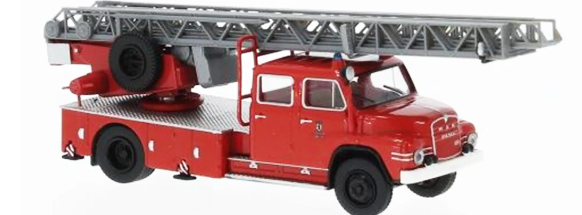 BREKINA 45163 MAN 520H Drehleiter 30 Feuerwehr Berlin 1967 Blaulichtmodell 1:87