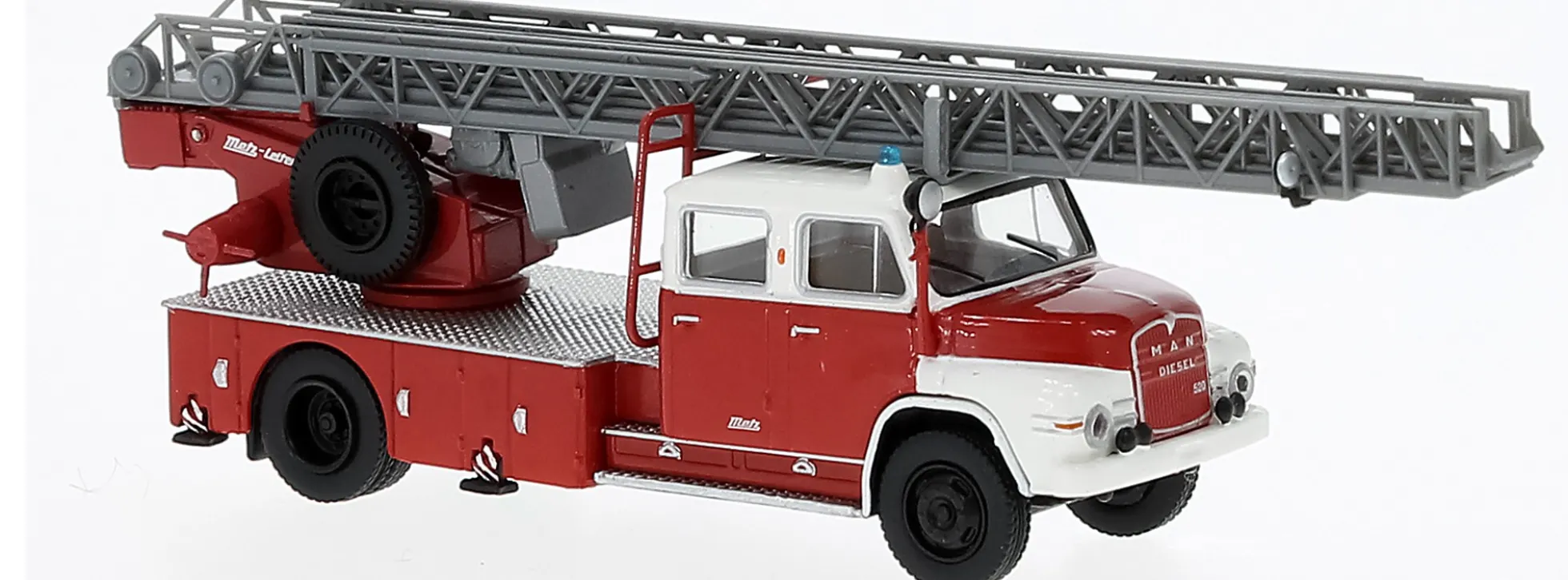 BREKINA 45162 MAN 520H Drehleiter 30 Feuerwehr Hessen 1967 Blaulichtmodell 1:87