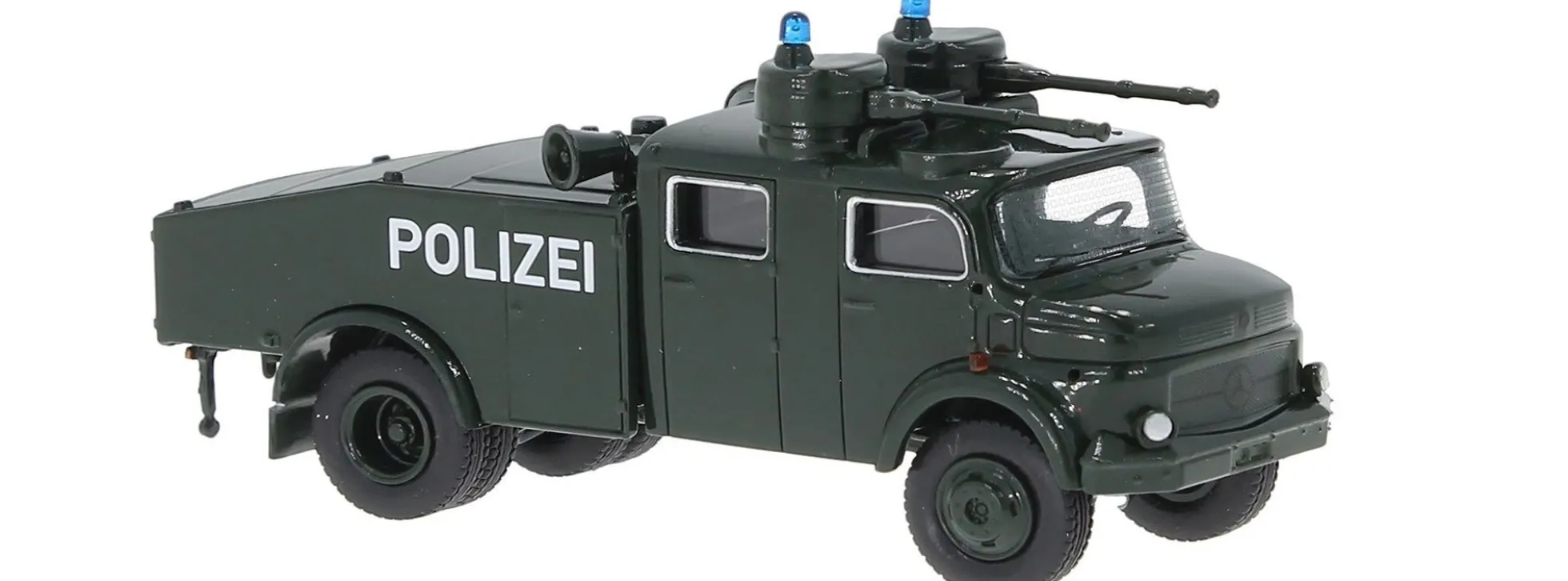 BREKINA 47180 Mercedes-Benz LA1113 Wasserwerfer 4000 Polizei 60er 70er Jahre Blaulichtmodell 1:87