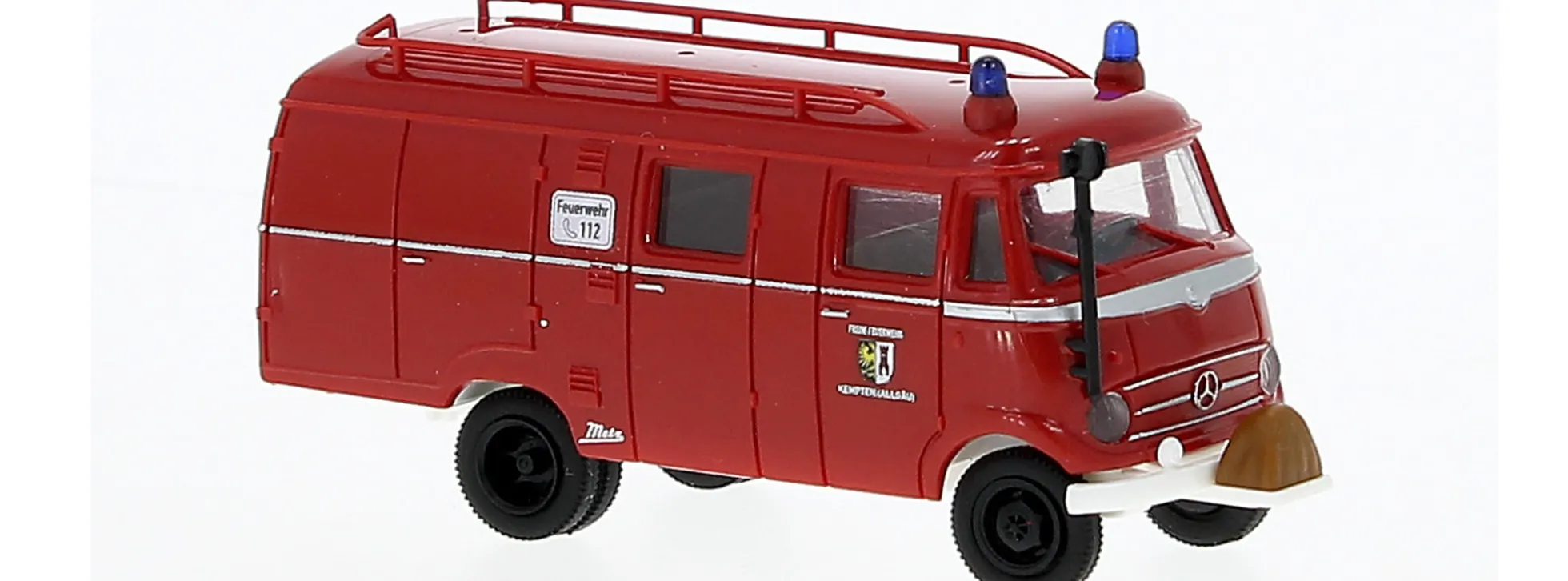 BREKINA 36614 Mercedes-Benz LF319 Feuerwehr Kempten im Allgäu Blaulichtmodell 1:87