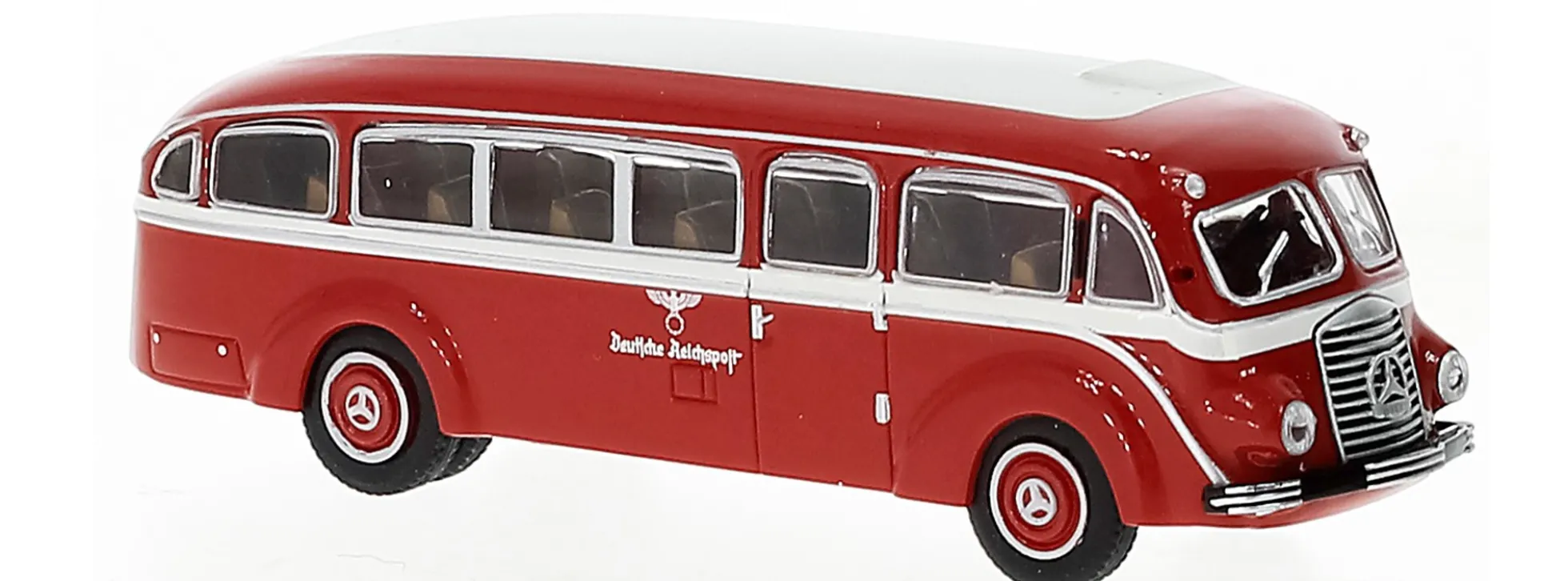 BREKINA 52434 Mercedes-Benz LO3500 Stromlinie Deutsche Reichspost 1936 Busmodell 1:87
