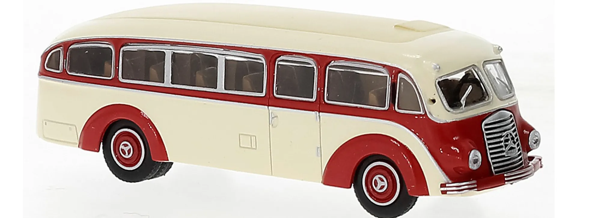 BREKINA 52430 Mercedes-Benz LO3500 Stromlinie 1936 beige rot 1936 Busmodell 1:87