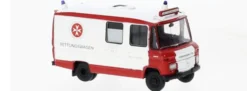 BREKINA 36945 Mercedes-Benz L508 RTW Johanniter Lübeck 1978 Blaulichtmodell 1:87