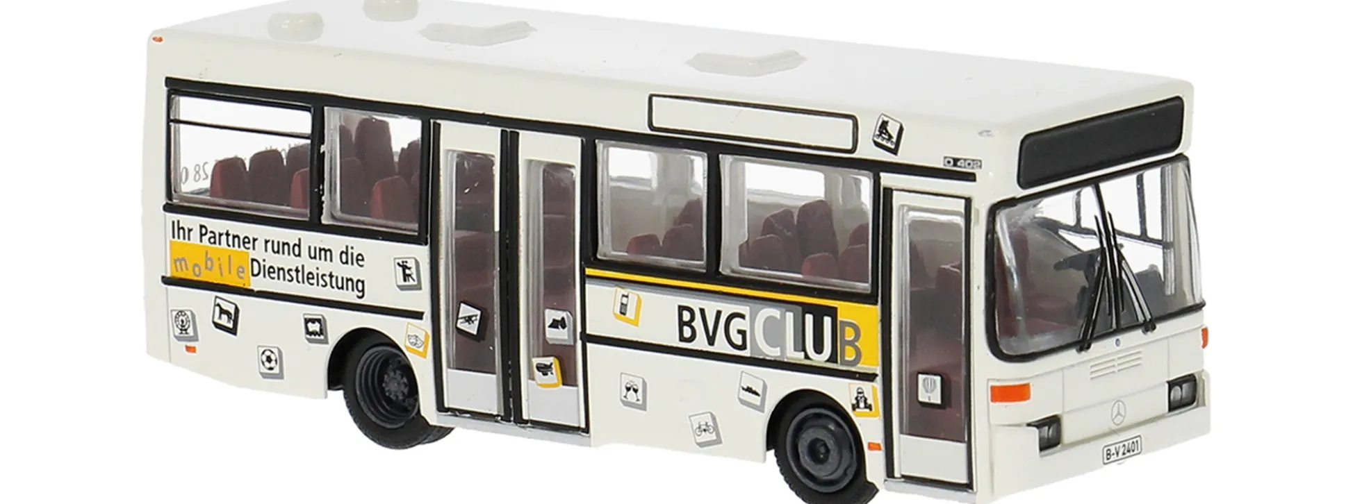BREKINA 52284 Mercedes-Benz O 402 1985 - BVG Club | Busmodell 1:87