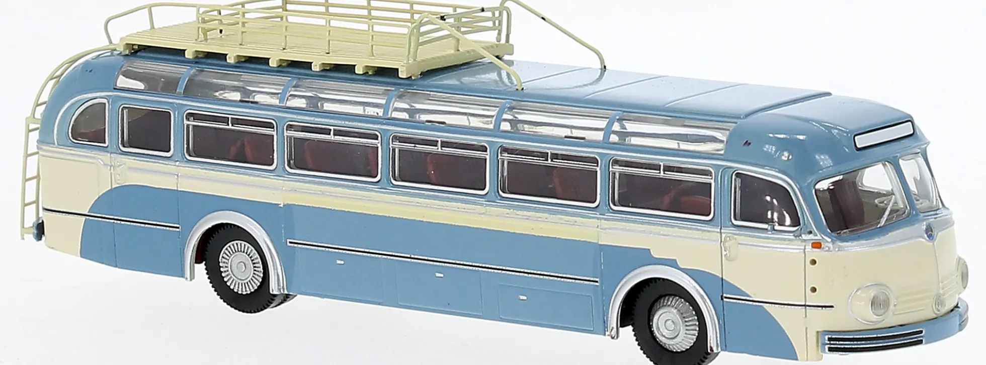 BREKINA 50506 Mercedes-Benz O6600H 1952 blau beige Busmodell 1:87