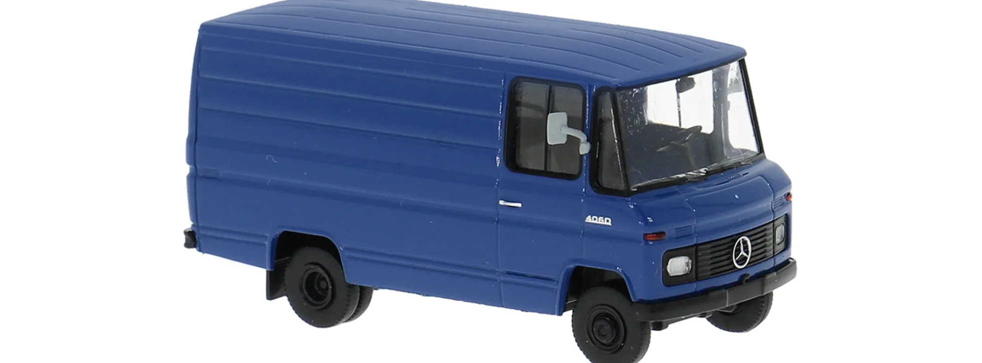 BREKINA 36849 Mercedes L406D Kasten enzianblau 1967 | Modellauto 1:87