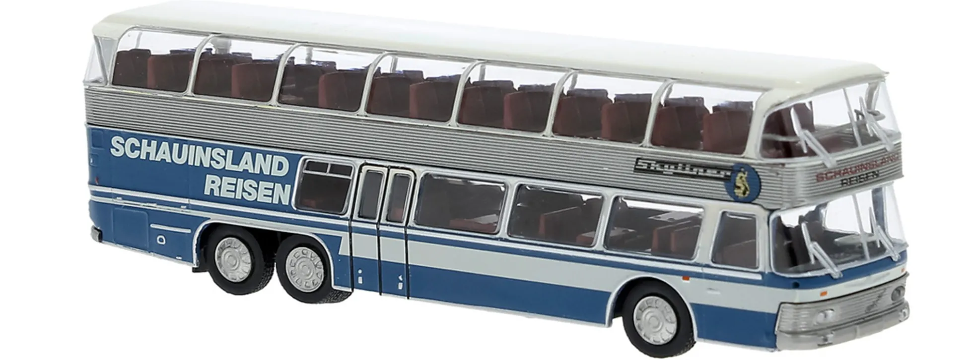 BREKINA 58293 Neoplan NH 22 Skyliner Doppeldecker Schauinsland-Reisen 1967 Busmodell 1:87