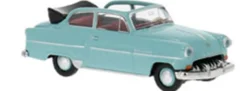 BREKINA 20249 Opel Olympia Cabrio helltürkis 1954 | Modellauto 1:87