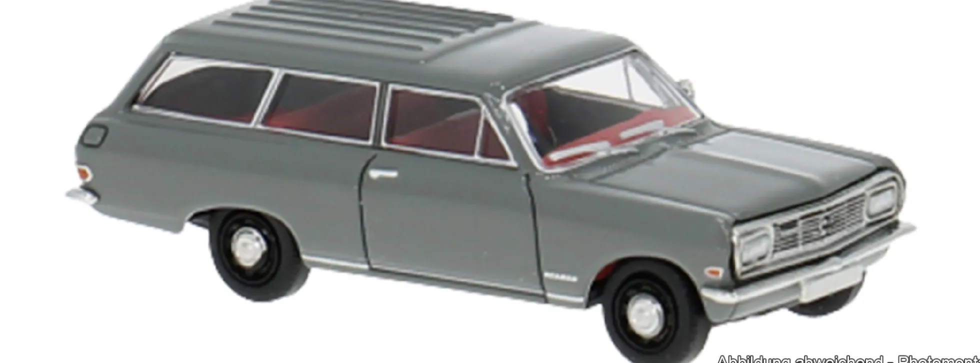 BREKINA 20477 Opel Rekord B Caravan grau | Modellauto 1:87