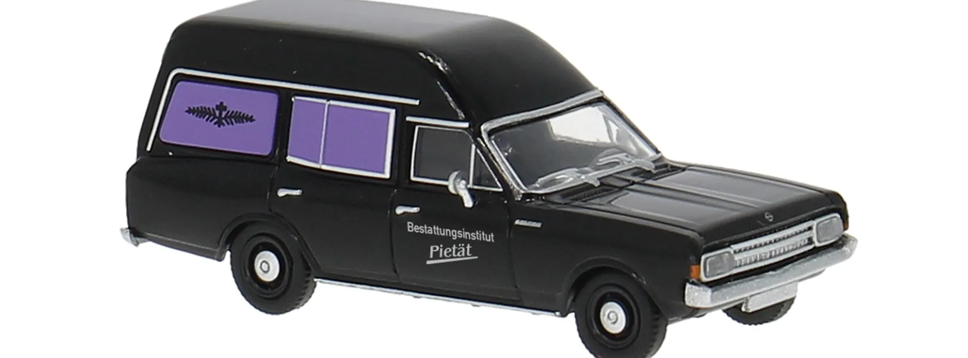 BREKINA 20676 Opel Rekord C Bestatter der Pietät 1968 | Modellauto 1:87