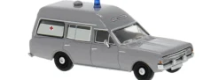 BREKINA 20671 Opel Rekord C KTW grau DRK 1968 | Blaulichtmodell 1:87