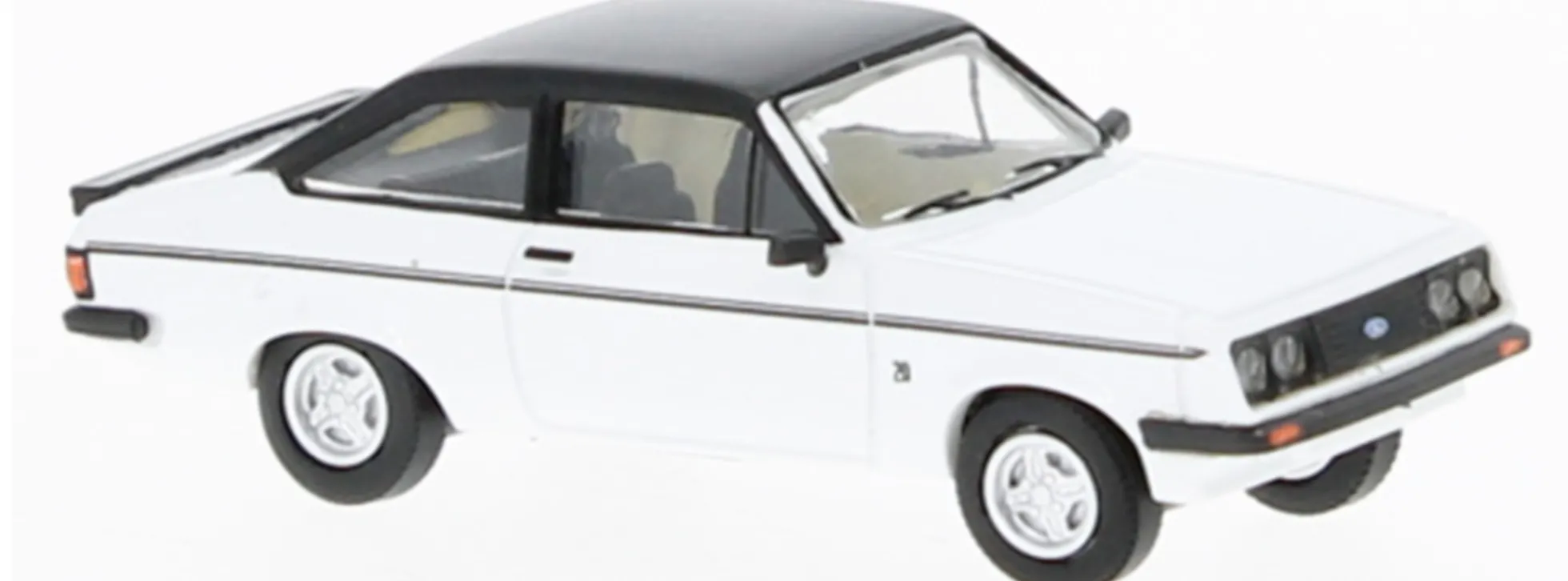 BREKINA PCX870722 Ford Escort MK II RS 2000 1977 weiss Automodell 1:87
