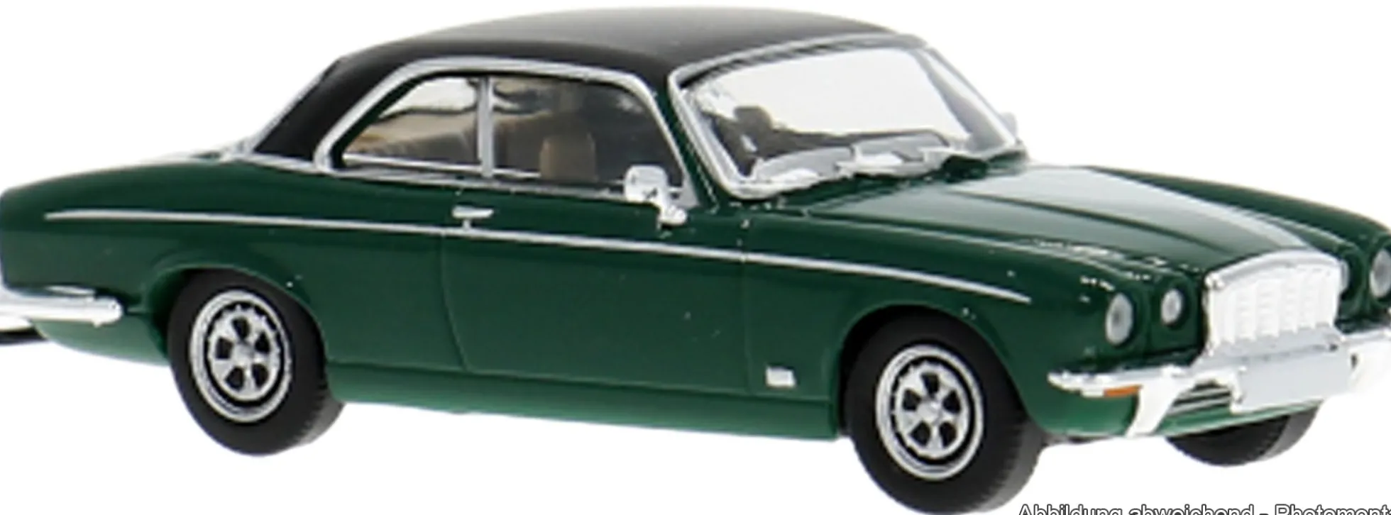 BREKINA PCX871570 Jaguar XJ-C 1973 - dunkelgrün/schwarz | Modellauto 1:87