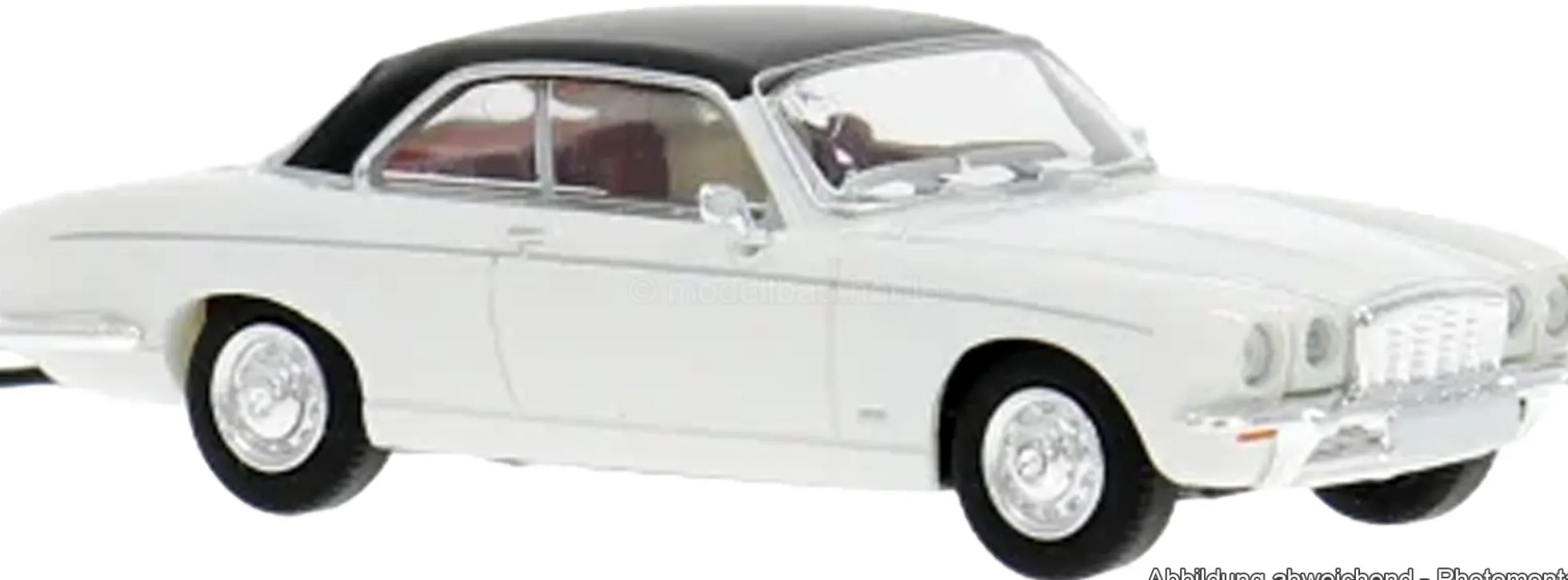 BREKINA PCX871568 Jaguar XJ-C 1973 - weiß/schwarz | Modellauto 1:87