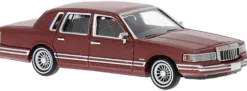 BREKINA PCX870909 Lincoln Town Car 1991 - dunkelrot | Modellauto 1:87