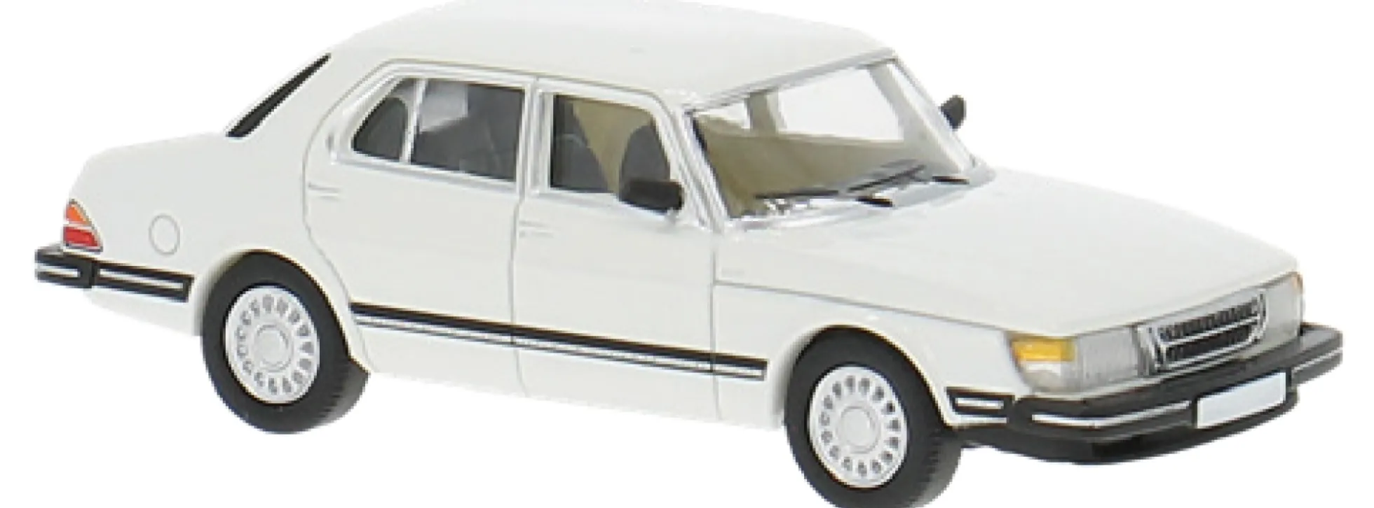 BREKINA PCX870757 Saab 900 Limousine 1981 weiss Automodell 1:87