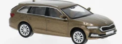 BREKINA PCX870599 Skoda Octavia IV Combi 2022 dunkelbraunmetallic Automodell 1:87