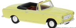BREKINA 29164 Peugeot 403 Cabrio gelb | Modellauto 1:87