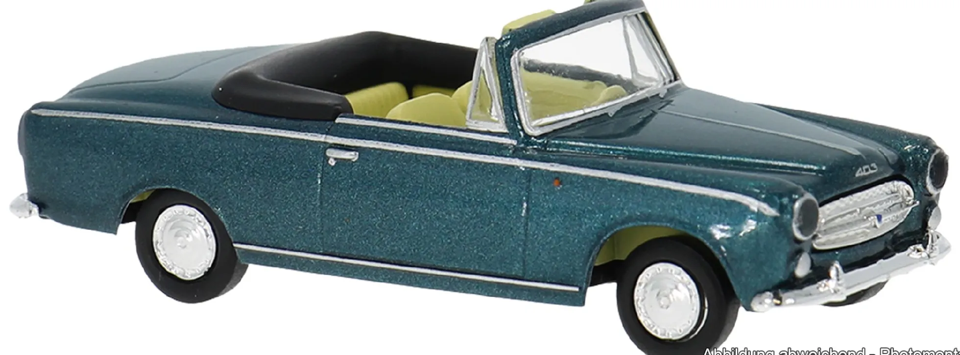 BREKINA 29160 Peugeot 403 Cabrio türkisgrün | Modellauto 1:87