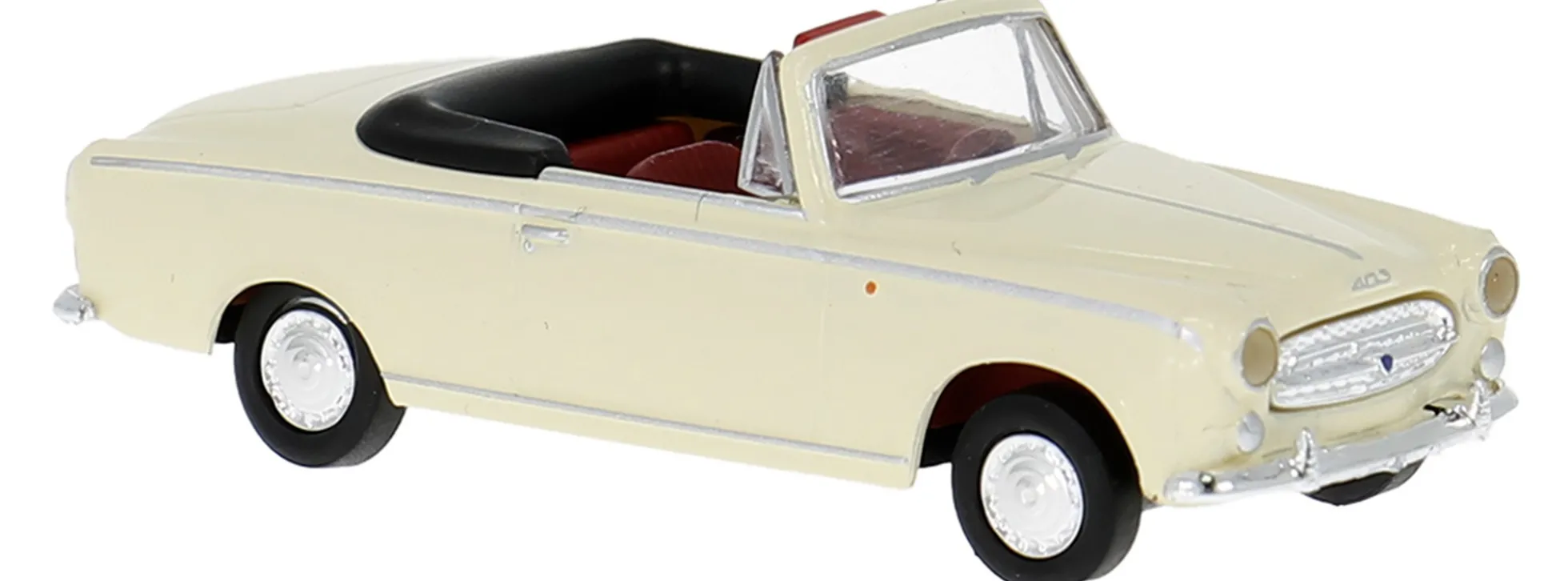 BREKINA 29163 Peugeot 403 Cabrio 1959 - weiß | Modellauto 1:87