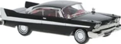 BREKINA 19680 Plymouth Fury schwarz weiss 1958 | Modellauto 1:87