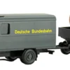 BREKINA-PMS 251262 Magirus Mercur KofferLKW mit Anhänger und Kabeltrommeln DB Edition