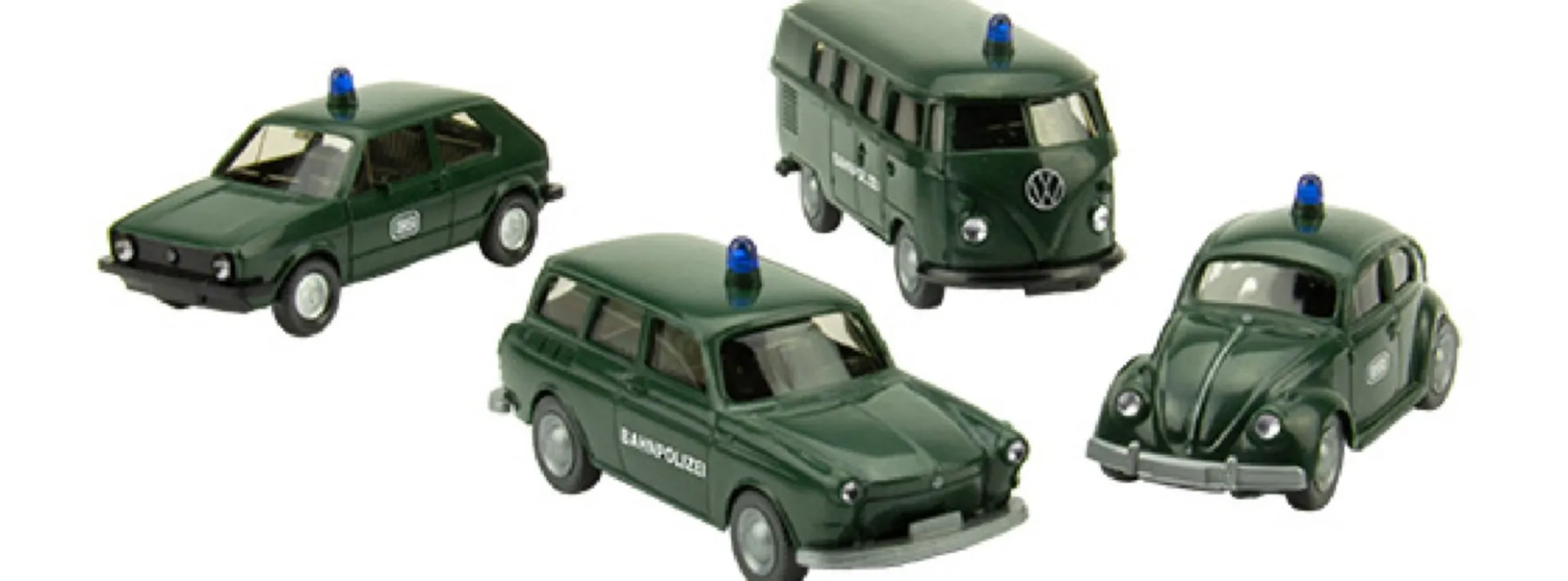 BREKINA-PMS 252854 4-tlg. Set Wiking PMS Edition Deutsche Bundesbahn Nr. 10 | Blaulichtmodelle 1:87