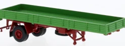 BREKINA 55951 Pritschenauflieger einachsig grün Zubehör LKW 1:87