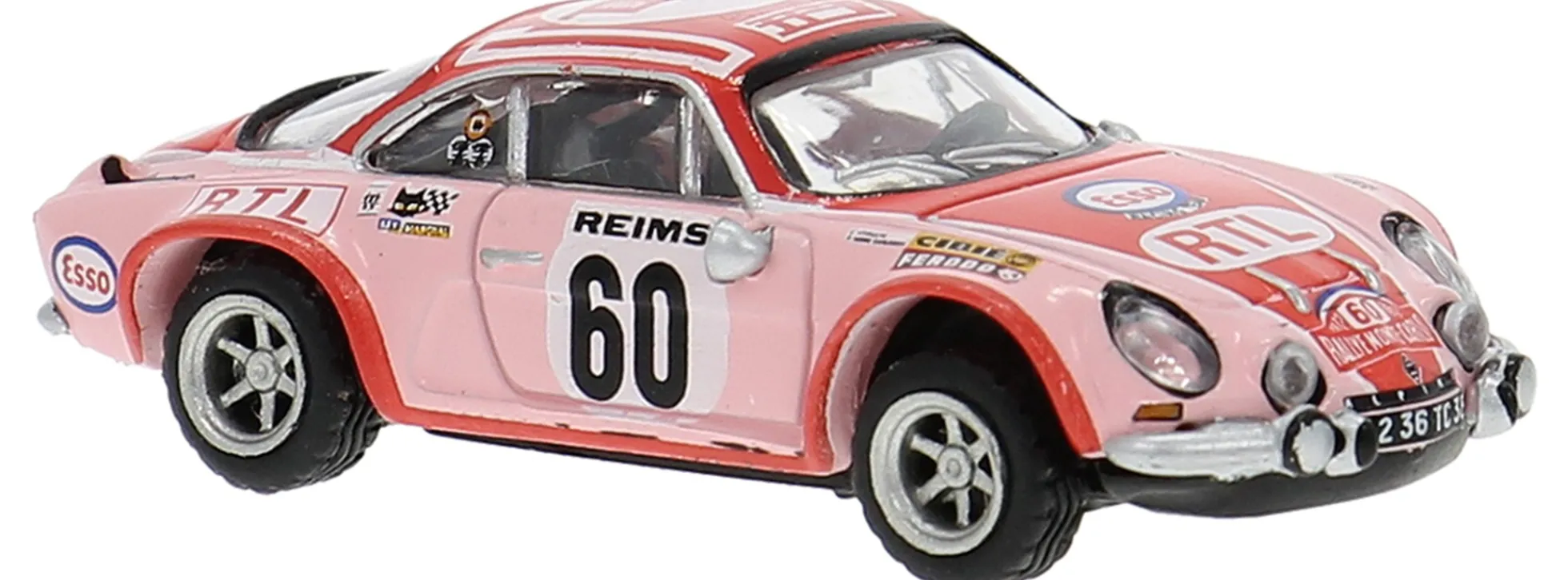 BREKINA 14546 Renault Alpine A110 rosa Rallye Monte Carlo #60 | Modellauto 1:87