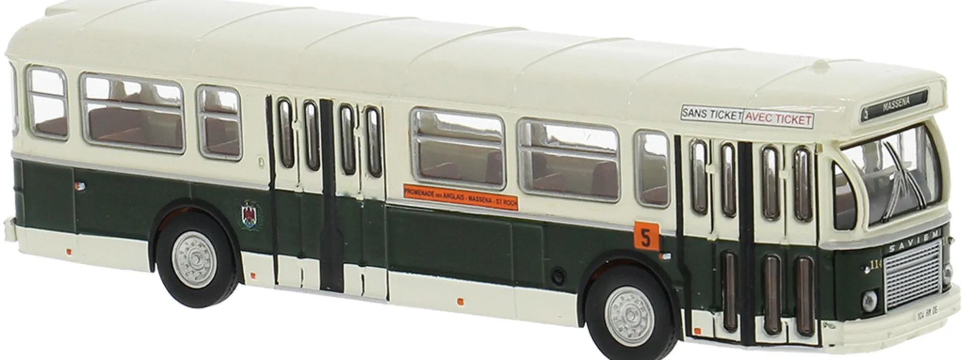 BREKINA 61405 Saviem SC 10 Nizza 1966 | Busmodell 1:87
