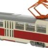 BREKINA 64500 Tatra T3/T4 Straßenbahn hellbeige/rot | Bahnmodell 1:87