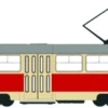 BREKINA 64503 Tatra T3/T4 Straßenbahn Schwerin | Bahnmodell 1:87