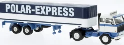 BREKINA 85671 Volvo F89 PritschePlaneSattelzug Polar Express 1972 LKW-Modell 1:87