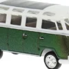 BREKINA 31858 VW T1b Samba weiß/dunkelgrün | Modellauto 1:87