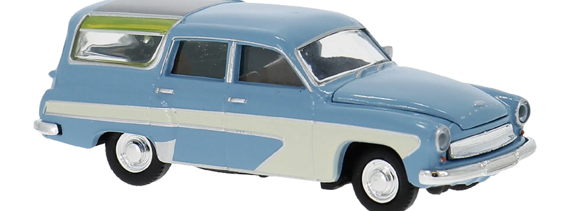 BREKINA 27125 Wartburg 311 Camping hellblau/weiß | Modellauto 1:87