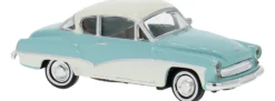 BREKINA 27161 Wartburg 311 Coupue hellblau/weiß | Modellauto 1:87