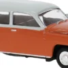 BREKINA 27194 Wartburg 311 Kombi dunkelorange/hellgrau | Modellauto 1:87