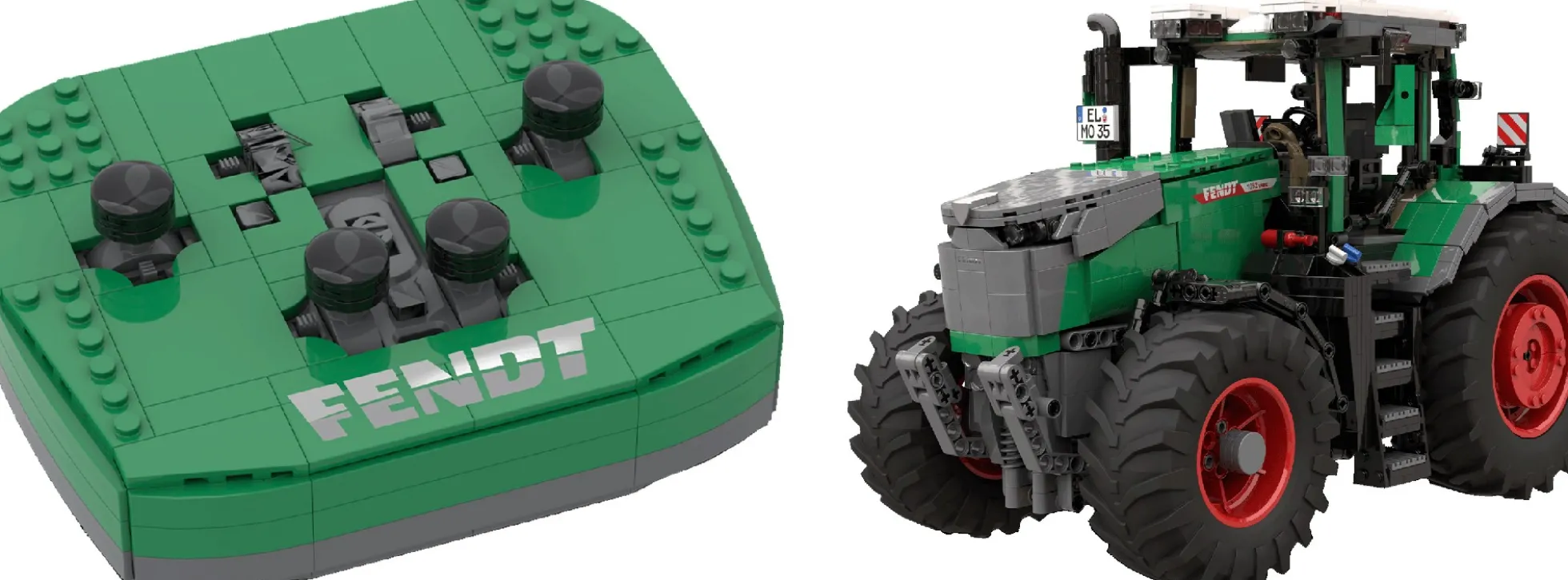 BRIXIES 222.883 Fendt 1052 Vario Technik | 2301 Teile | RC-Landwirtschafts Baukasten