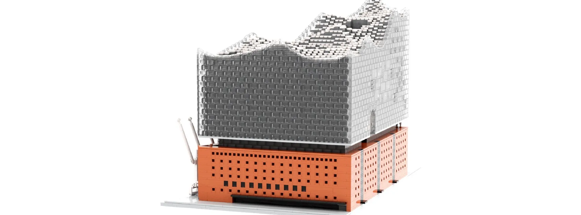 BRIXIES 222.717 Plus Elbphilharmonie | Limited Edition | 5883 Teile | Gebäude Baukasten