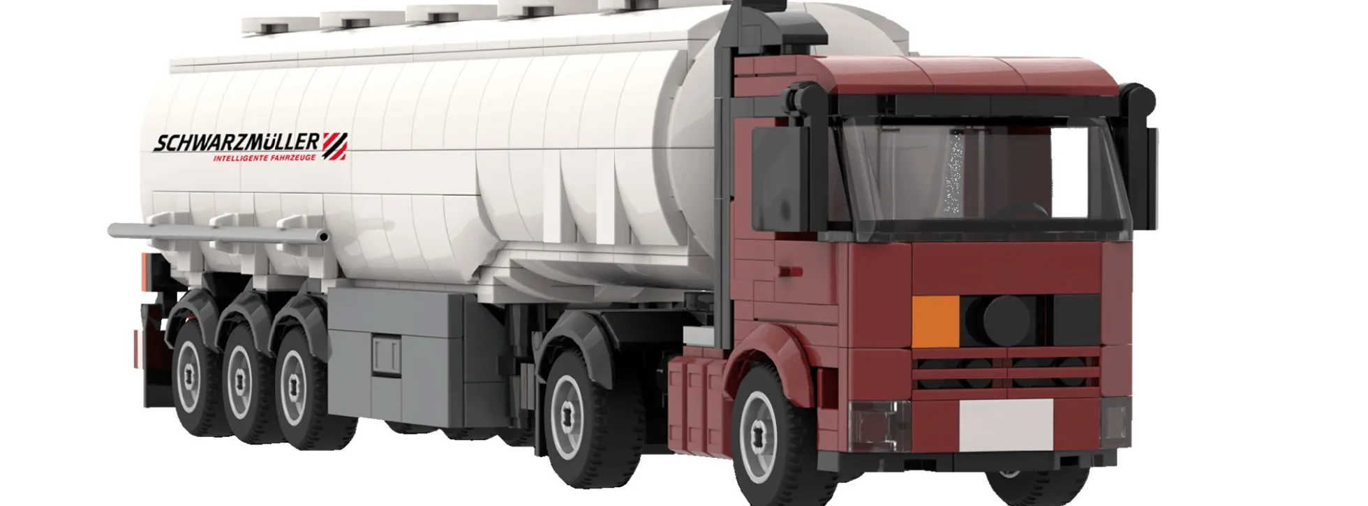 BRIXIES 222.859 Plus Schwarzmüller Tanksattel | 725 Teile | LKW Baukasten