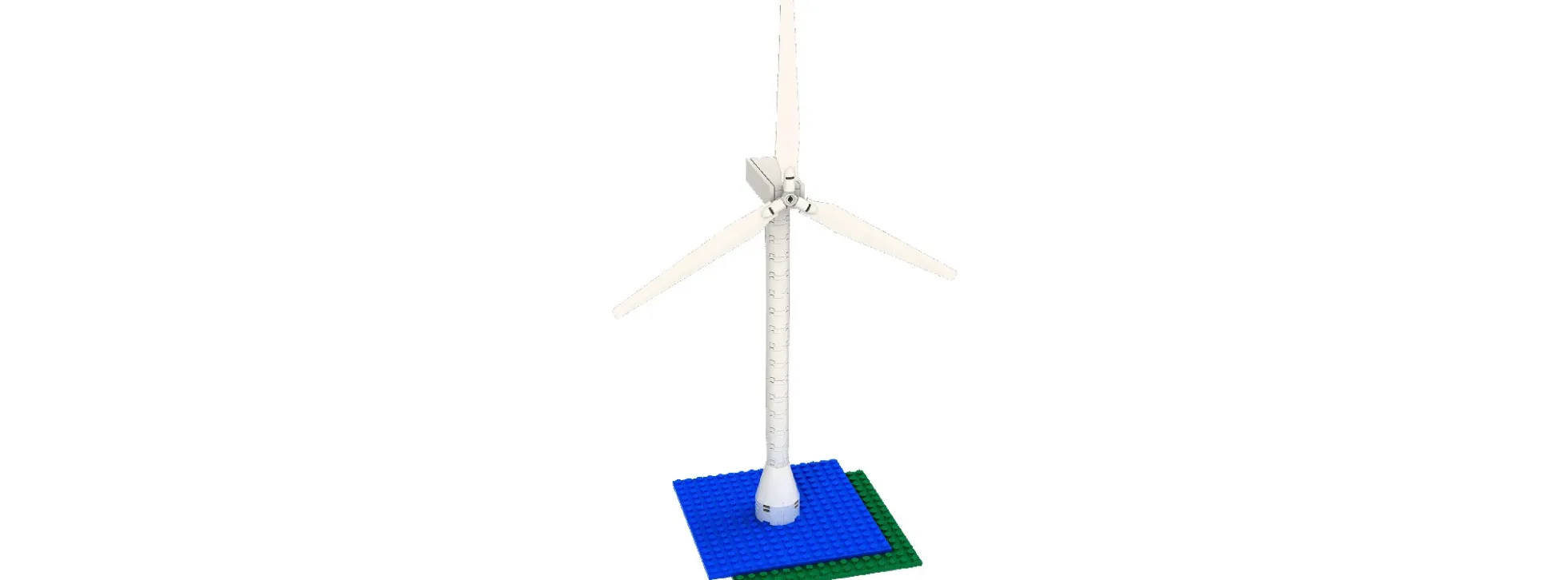 BRIXIES 222.156 Plus Windrad | 65 Teile | Gebäude Baukasten