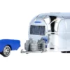 BSUCH 47508 Ford Mustang 1964 blau mit Airstream-Wohnwagen | Modellauto 1:87