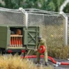 BUSCH 7963 Action-Set NVA Schlauchtransportanhänger STA | Fertigmodell | Spur H0