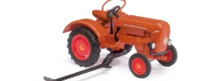 BUSCH 50053 Allgaier Traktor A 111 L mit Mähbalken 1952 | Landwirtschaftsmodell 1:87