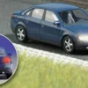 BUSCH 5651 Audi A4 blau | mit Beleuchtung | Modellauto 1:87
